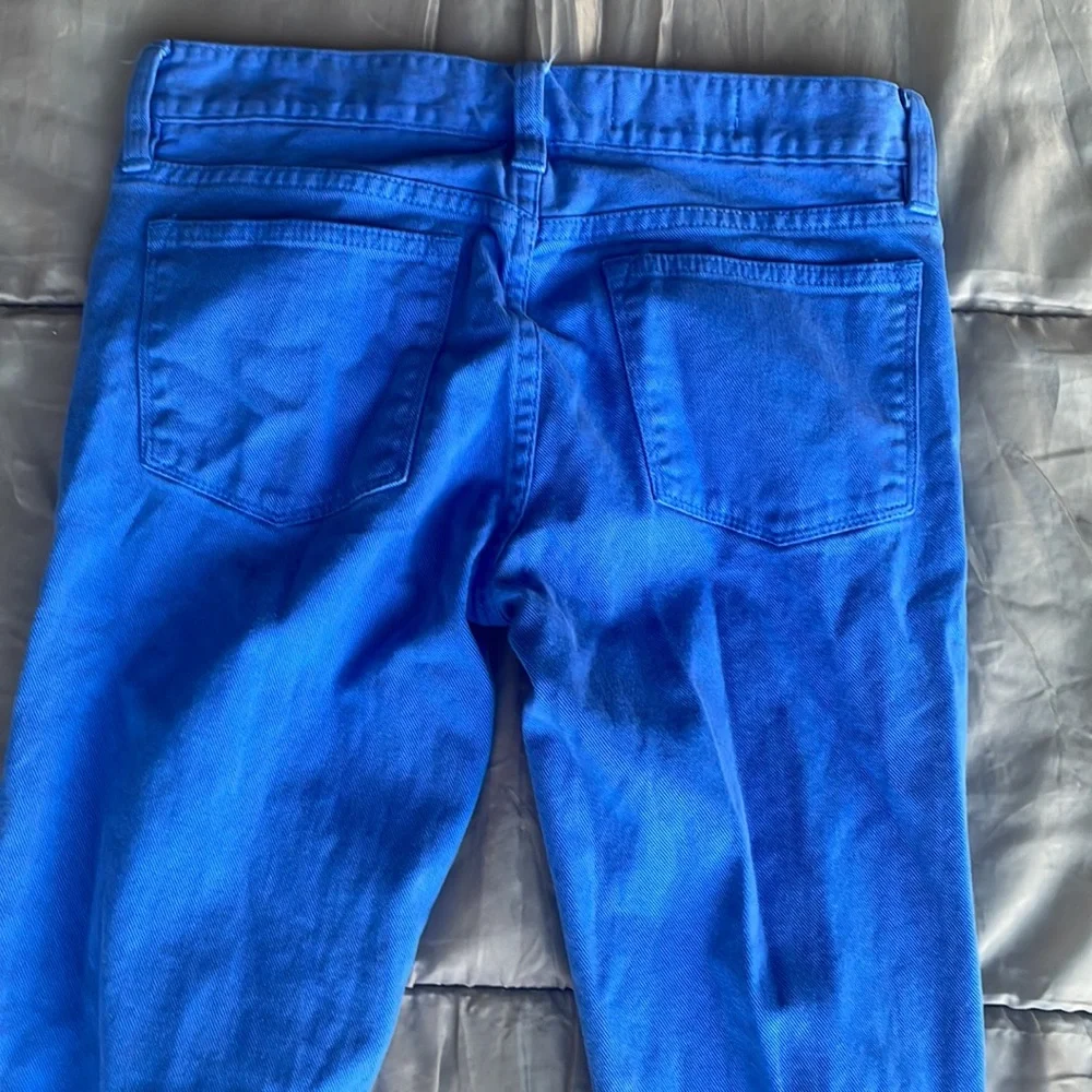 J.Crew Toothpick Royal blue Skinny Jeans! 25